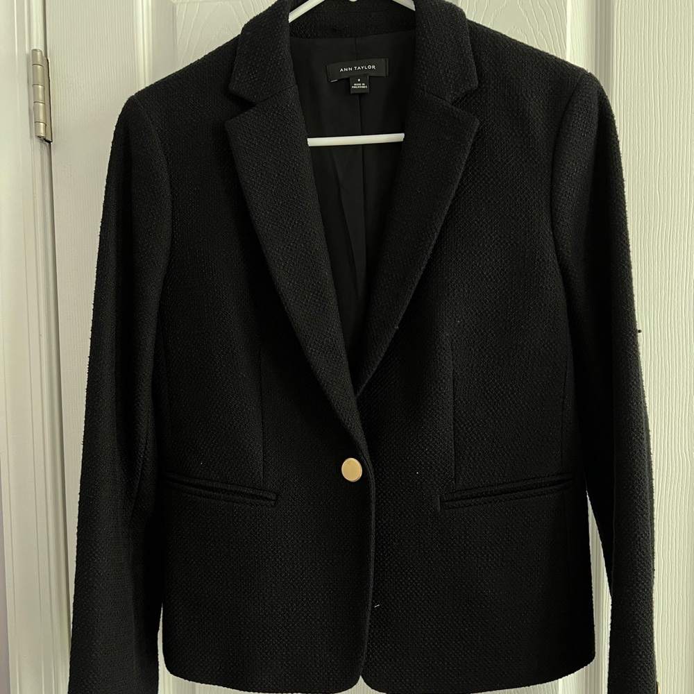 Ann Taylor - Jacquard Single Button Blazer NWOT